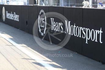 World © Octane Photographic Ltd. Formula 1 – German GP - Paddock. Mercedes 125 years in motorsport. Hockenheimring, Hockenheim, Germany. Thursday 25th July 2019.