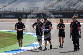 World © Octane Photographic Ltd. Formula 1 – German GP  - Track Walk. SportPesa Racing Point RP19 – Lance Stroll. Hockenheimring, Hockenheim, Germany. Thursday 25th July 2019.