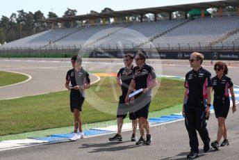 World © Octane Photographic Ltd. Formula 1 – German GP - Track Walk. SportPesa Racing Point RP19 – Lance Stroll. Hockenheimring, Hockenheim, Germany. Thursday 25th July 2019.