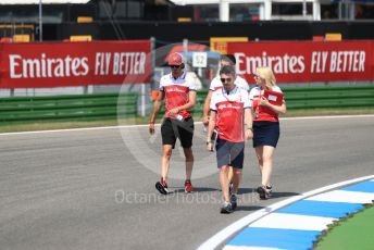 World © Octane Photographic Ltd. Formula 1 – German GP - Track Walk. Alfa Romeo Racing C38 – Antonio Giovinazzi. Hockenheimring, Hockenheim, Germany. Thursday 25th July 2019.