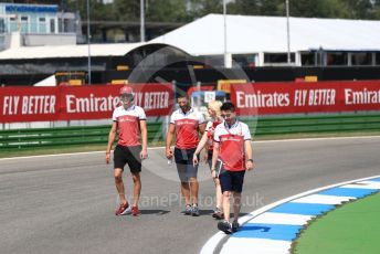 World © Octane Photographic Ltd. Formula 1 – German GP - Track Walk. Alfa Romeo Racing C38 – Antonio Giovinazzi. Hockenheimring, Hockenheim, Germany. Thursday 25th July 2019.