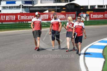 World © Octane Photographic Ltd. Formula 1 – German GP  - Track Walk. Alfa Romeo Racing C38 – Antonio Giovinazzi. Hockenheimring, Hockenheim, Germany. Thursday 25th July 2019.