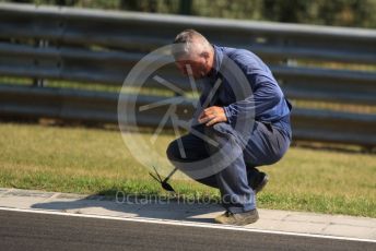 World © Octane Photographic Ltd. Formula 1 - Hungarian GP - Setup. Track cleaning. Hungaroring, Budapest, Hungary. Thursday 1st August 2019.