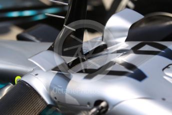 World © Octane Photographic Ltd. Formula 1 – Hungarian GP - Pitlane. Mercedes AMG Petronas Motorsport AMG F1 W10 EQ Power+ - Lewis Hamilton. Hungaroring, Budapest, Hungary. Thursday 1st August 2019.