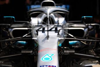 World © Octane Photographic Ltd. Formula 1 – Hungarian GP - Pitlane. Mercedes AMG Petronas Motorsport AMG F1 W10 EQ Power+ - Lewis Hamilton. Hungaroring, Budapest, Hungary. Thursday 1st August 2019.