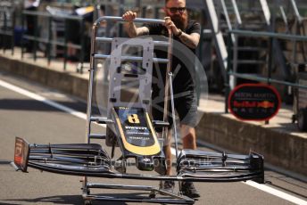 World © Octane Photographic Ltd. Formula 1 – Hungarian GP - Pitlane. Rich Energy Haas F1 Team VF19 – Romain Grosjean. Hungaroring, Budapest, Hungary. Thursday 1st August 2019.