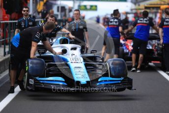 World © Octane Photographic Ltd. Formula 1 – Hungarian GP - Pitlane. ROKiT Williams Racing FW 42 – George Russell and Scuderia Toro Rosso STR14. Hungaroring, Budapest, Hungary. Thursday 1st August 2019.