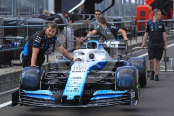 World © Octane Photographic Ltd. Formula 1 – Hungarian GP - Pitlane. ROKiT Williams Racing FW 42 – George Russell. Hungaroring, Budapest, Hungary. Thursday 1st August 2019.