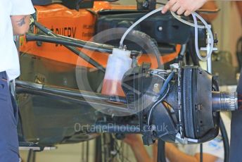 World © Octane Photographic Ltd. Formula 1 – Hungarian GP - Pitlane. McLaren MCL34. Hungaroring, Budapest, Hungary. Thursday 1st August 2019.