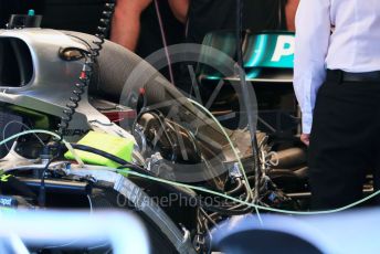 World © Octane Photographic Ltd. Formula 1 – Hungarian GP - Pitlane. Mercedes AMG Petronas Motorsport AMG F1 W10 EQ Power+. Hungaroring, Budapest, Hungary. Thursday 1st August 2019.