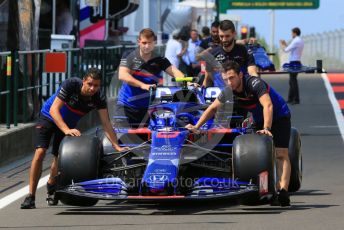 World © Octane Photographic Ltd. Formula 1 – Hungarian GP - Pitlane. Scuderia Toro Rosso STR14 – Alexander Albon. Hungaroring, Budapest, Hungary. Thursday 1st August 2019.