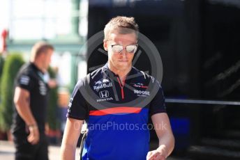 World © Octane Photographic Ltd. Formula 1 – Hungarian GP - Paddock. Scuderia Toro Rosso STR14 – Daniil Kvyat. Hungaroring, Budapest, Hungary. Thursday 1st August 2019.