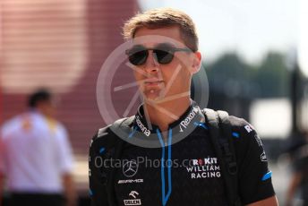 World © Octane Photographic Ltd. Formula 1 – Hungarian GP - Paddock. ROKiT Williams Racing FW 42 – George Russell. Hungaroring, Budapest, Hungary. Thursday 1st August 2019.