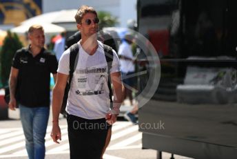 World © Octane Photographic Ltd. Formula 1 – Hungarian GP - Paddock. Rich Energy Haas F1 Team VF19 – Romain Grosjean. Hungaroring, Budapest, Hungary. Thursday 1st August 2019.