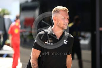 World © Octane Photographic Ltd. Formula 1 – Hungarian GP - Paddock. Rich Energy Haas F1 Team VF19 – Kevin Magnussen. Hungaroring, Budapest, Hungary. Thursday 1st August 2019.