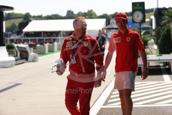 World © Octane Photographic Ltd. Formula 1 – Hungarian GP - Paddock. Scuderia Ferrari SF90 – Charles Leclerc. Hungaroring, Budapest, Hungary. Thursday 1st August 2019.