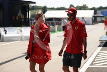 World © Octane Photographic Ltd. Formula 1 – Hungarian GP - Paddock. Scuderia Ferrari SF90 – Sebastian Vettel. Hungaroring, Budapest, Hungary. Thursday 1st August 2019.
