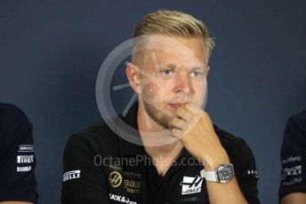 World © Octane Photographic Ltd. Formula 1 – Hungarian GP. FIA Drivers Press Conference. Rich Energy Haas F1 Team – Kevin Magnussen. Hungaroring, Budapest, Hungary. Thursday 1st August 2019.