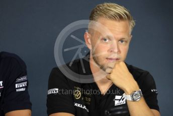 World © Octane Photographic Ltd. Formula 1 – Hungarian GP. FIA Drivers Press Conference. Rich Energy Haas F1 Team – Kevin Magnussen. Hungaroring, Budapest, Hungary. Thursday 1st August 2019.