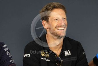 World © Octane Photographic Ltd. Formula 1 – Hungarian GP. FIA Drivers Press Conference. Rich Energy Haas F1 Team – Romain Grosjean. Hungaroring, Budapest, Hungary. Thursday 1st August 2019.