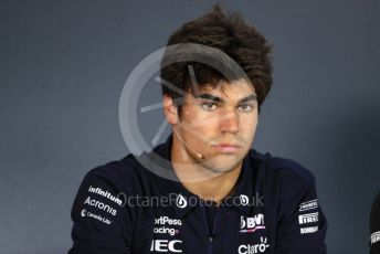 World © Octane Photographic Ltd. Formula 1 – Hungarian GP. FIA Drivers Press Conference. SportPesa Racing Point – Lance Stroll. Hungaroring, Budapest, Hungary. Thursday 1st August 2019.