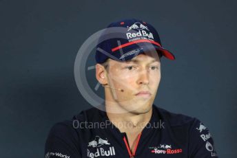 World © Octane Photographic Ltd. Formula 1 – Hungarian GP. FIA Drivers Press Conference. Scuderia Toro Rosso – Daniil Kvyat. Hungaroring, Budapest, Hungary. Thursday 1st August 2019.