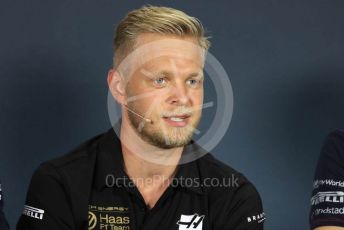 World © Octane Photographic Ltd. Formula 1 – Hungarian GP. FIA Drivers Press Conference. Rich Energy Haas F1 Team – Kevin Magnussen. Hungaroring, Budapest, Hungary. Thursday 1st August 2019.