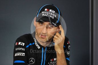 World © Octane Photographic Ltd. Formula 1 – Hungarian GP. FIA Drivers Press Conference. ROKiT Williams Racing – Robert Kubica. Hungaroring, Budapest, Hungary. Thursday 1st August 2019.