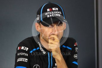 World © Octane Photographic Ltd. Formula 1 – Hungarian GP. FIA Drivers Press Conference. ROKiT Williams Racing – Robert Kubica. Hungaroring, Budapest, Hungary. Thursday 1st August 2019.