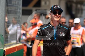 World © Octane Photographic Ltd. Formula 1 – Hungarian GP - Drivers Parade. ROKiT Williams Racing FW 42 – George Russell. Hungaroring, Budapest, Hungary. Sunday 4th August 2019.