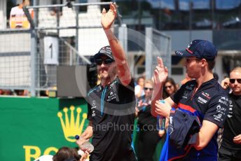 World © Octane Photographic Ltd. Formula 1 – Hungarian GP - Drivers Parade. ROKiT Williams Racing FW42 – Robert Kubica and Scuderia Toro Rosso STR14 – Daniil Kvyat. Hungaroring, Budapest, Hungary. Sunday 4th August 2019.
