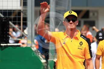 World © Octane Photographic Ltd. Formula 1 – Hungarian GP - Drivers Parade. Renault Sport F1 Team RS19 – Nico Hulkenberg. Hungaroring, Budapest, Hungary. Sunday 4th August 2019.