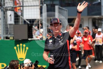 World © Octane Photographic Ltd. Formula 1 – Hungarian GP - Drivers Parade. Aston Martin Red Bull Racing RB15 – Max Verstappen. Hungaroring, Budapest, Hungary. Sunday 4th August 2019.