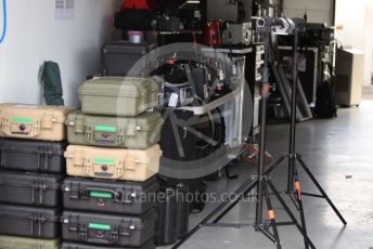 World © Octane Photographic Ltd. Formula 1 – Hungarian GP - Practice 1. F1 Tv Equipment storage. Hungaroring, Budapest, Hungary. Friday 2nd August 2019.