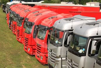 World © Octane Photographic Ltd. Formula 1 – Hungarian GP - Practice 1. F1 truck park. Hungaroring, Budapest, Hungary. Friday 2nd August 2019.