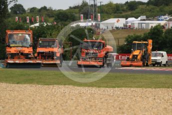 World © Octane Photographic Ltd. Formula 1 – Hungarian GP - Practice 1. Track cleaning before the session. Hungaroring, Budapest, Hungary. Friday 2nd August 2019.