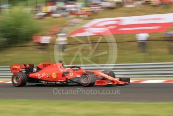 World © Octane Photographic Ltd. Formula 1 – Hungarian GP - Practice 1. Scuderia Ferrari SF90 – Sebastian Vettel. Hungaroring, Budapest, Hungary. Friday 2nd August 2019.