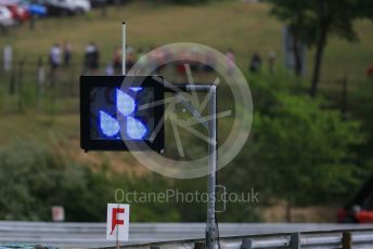 World © Octane Photographic Ltd. Formula 1 – Hungarian GP - Practice 1. Rain board. Hungaroring, Budapest, Hungary. Friday 2nd August 2019.