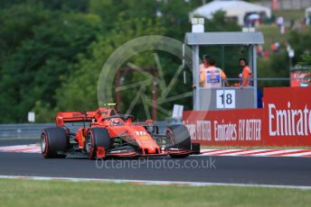 World © Octane Photographic Ltd. Formula 1 – Hungarian GP - Practice 1. Scuderia Ferrari SF90 – Charles Leclerc. Hungaroring, Budapest, Hungary. Friday 2nd August 2019.