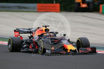 World © Octane Photographic Ltd. Formula 1 – Hungarian GP - Practice 2. Aston Martin Red Bull Racing RB15 – Max Verstappen. Hungaroring, Budapest, Hungary. Friday 2nd August 2019.