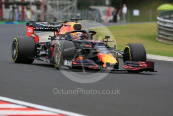 World © Octane Photographic Ltd. Formula 1 – Hungarian GP - Practice 2. Aston Martin Red Bull Racing RB15 – Max Verstappen. Hungaroring, Budapest, Hungary. Friday 2nd August 2019.