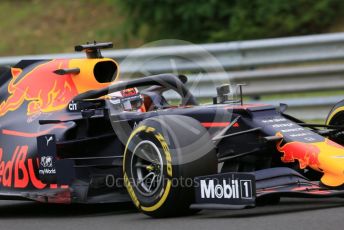 World © Octane Photographic Ltd. Formula 1 – Hungarian GP - Practice 2. Aston Martin Red Bull Racing RB15 – Max Verstappen. Hungaroring, Budapest, Hungary. Friday 2nd August 2019.