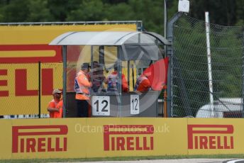 World © Octane Photographic Ltd. Formula 1 – Hungarian GP - Practice 2. Red flag caused bu Albon's crash at T14. Hungaroring, Budapest, Hungary. Friday 2nd August 2019.