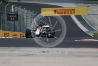 World © Octane Photographic Ltd. Formula 1 – Hungarian GP - Practice 2. Alfa Romeo Racing C38 – Kimi Raikkonen. Hungaroring, Budapest, Hungary. Friday 2nd August 2019.