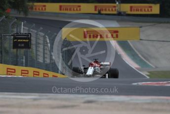 World © Octane Photographic Ltd. Formula 1 – Hungarian GP - Practice 2. Alfa Romeo Racing C38 – Kimi Raikkonen. Hungaroring, Budapest, Hungary. Friday 2nd August 2019.