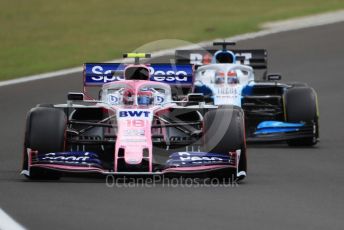 World © Octane Photographic Ltd. Formula 1 – Hungarian GP - Practice 3. SportPesa Racing Point RP19 – Lance Stroll and ROKiT Williams Racing FW 42 – George Russell. Hungaroring, Budapest, Hungary. Saturday 3rd August 2019.