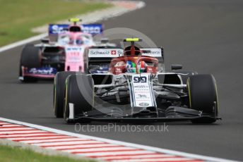 World © Octane Photographic Ltd. Formula 1 – Hungarian GP - Practice 3. Alfa Romeo Racing C38 – Antonio Giovinazzi and SportPesa Racing Point RP19 – Lance Stroll. Hungaroring, Budapest, Hungary. Saturday 3rd August 2019.