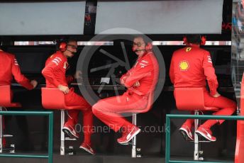 World © Octane Photographic Ltd. Formula 1 - Hungarian GP - Practice 3. Laurent Mekies – Sporting Director and Mattia Binotto – Team Principal of Scuderia Ferrari. Hungaroring, Budapest, Hungary. Saturday 3rd August 2019.