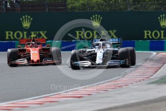 World © Octane Photographic Ltd. Formula 1 – Hungarian GP - Qualifying. Mercedes AMG Petronas Motorsport AMG F1 W10 EQ Power+ - Lewis Hamilton and Scuderia Ferrari SF90 – Charles Leclerc. Hungaroring, Budapest, Hungary. Saturday 3rd August 2019.