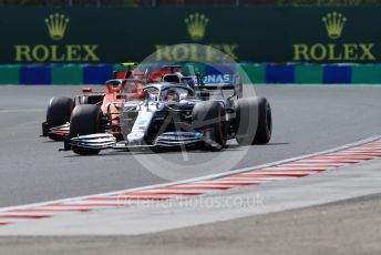 World © Octane Photographic Ltd. Formula 1 – Hungarian GP - Qualifying. Mercedes AMG Petronas Motorsport AMG F1 W10 EQ Power+ - Lewis Hamilton and Scuderia Ferrari SF90 – Charles Leclerc. Hungaroring, Budapest, Hungary. Saturday 3rd August 2019.